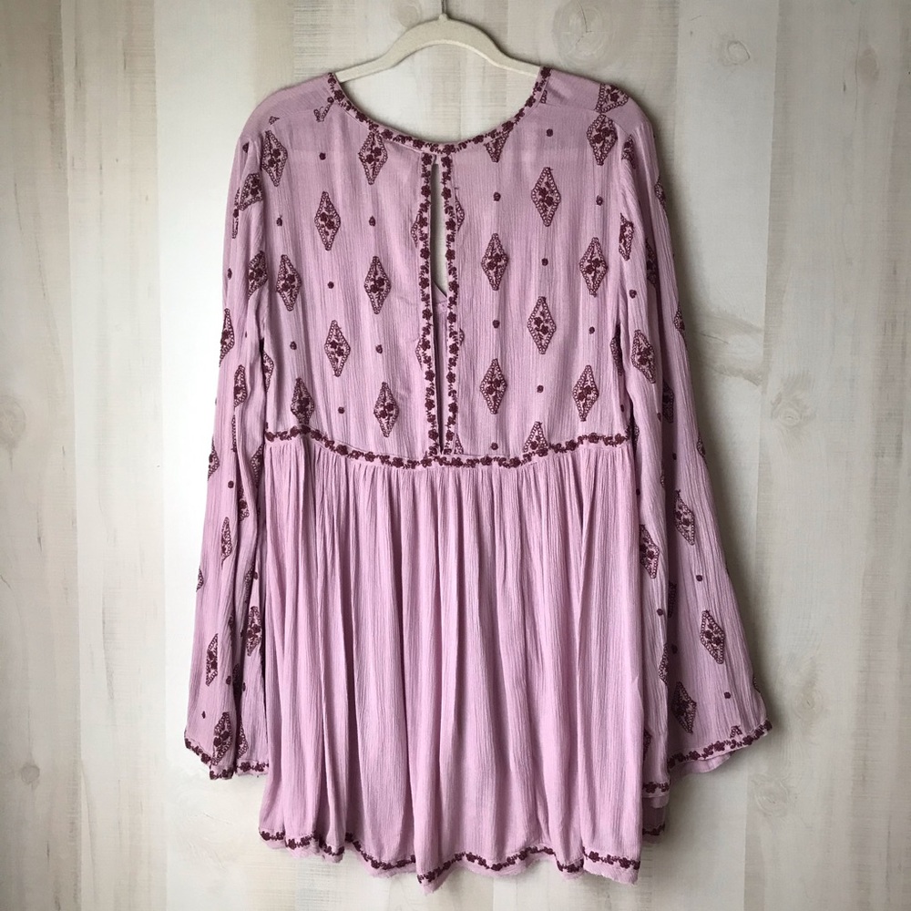 Free People Diamond Embroidered Tunic Oversized - Picture 8 of 12